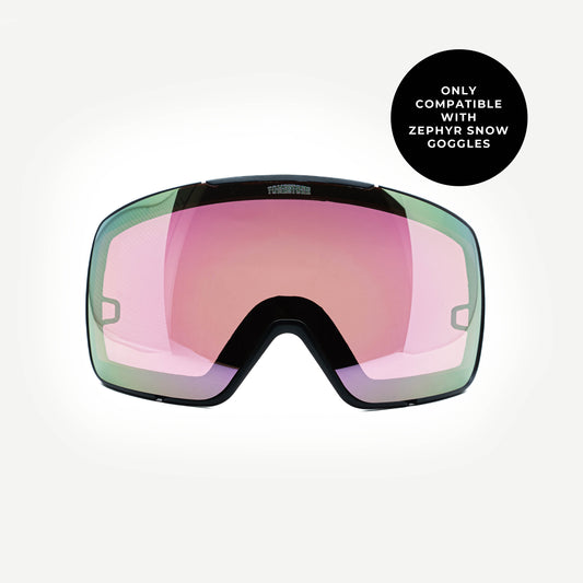 Low Light Lens - Cherry Pink | Zephyr Snow Goggles