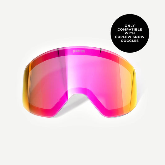 Pink Snow Lens | Curlew Snow Goggles