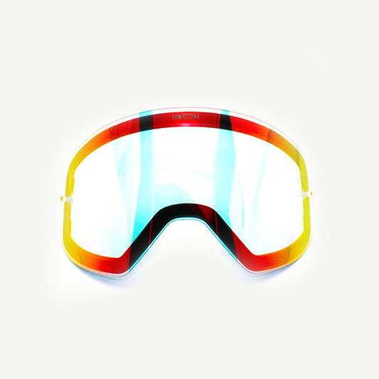 Low Light Lens - Clear Red/Orange | MX/MTB Tear-Off Goggles