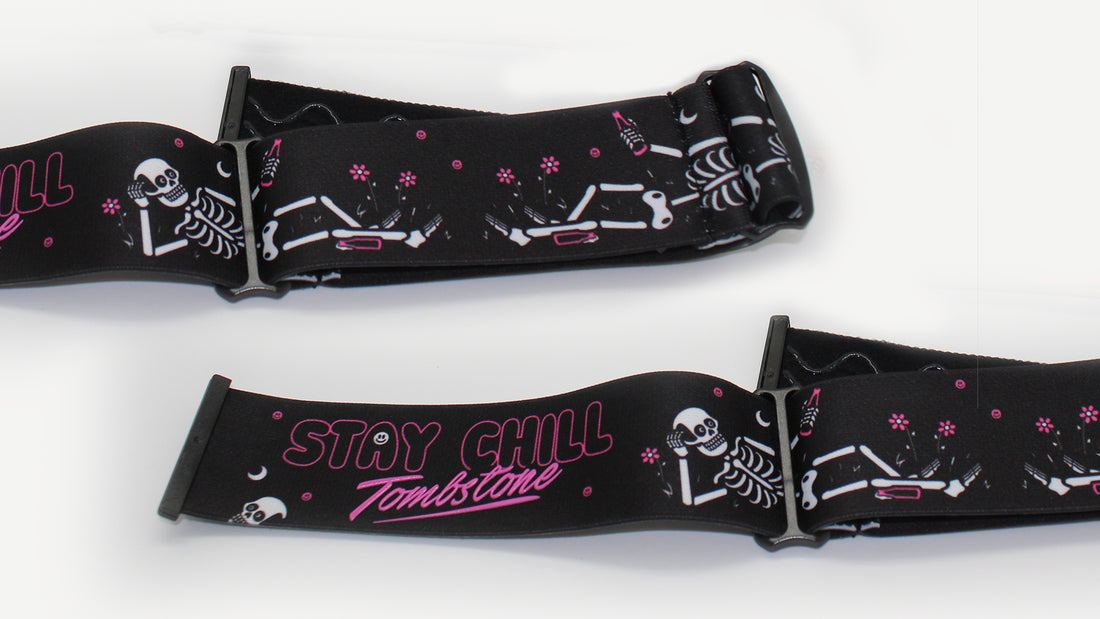 Interchangeable straps for snow goggles