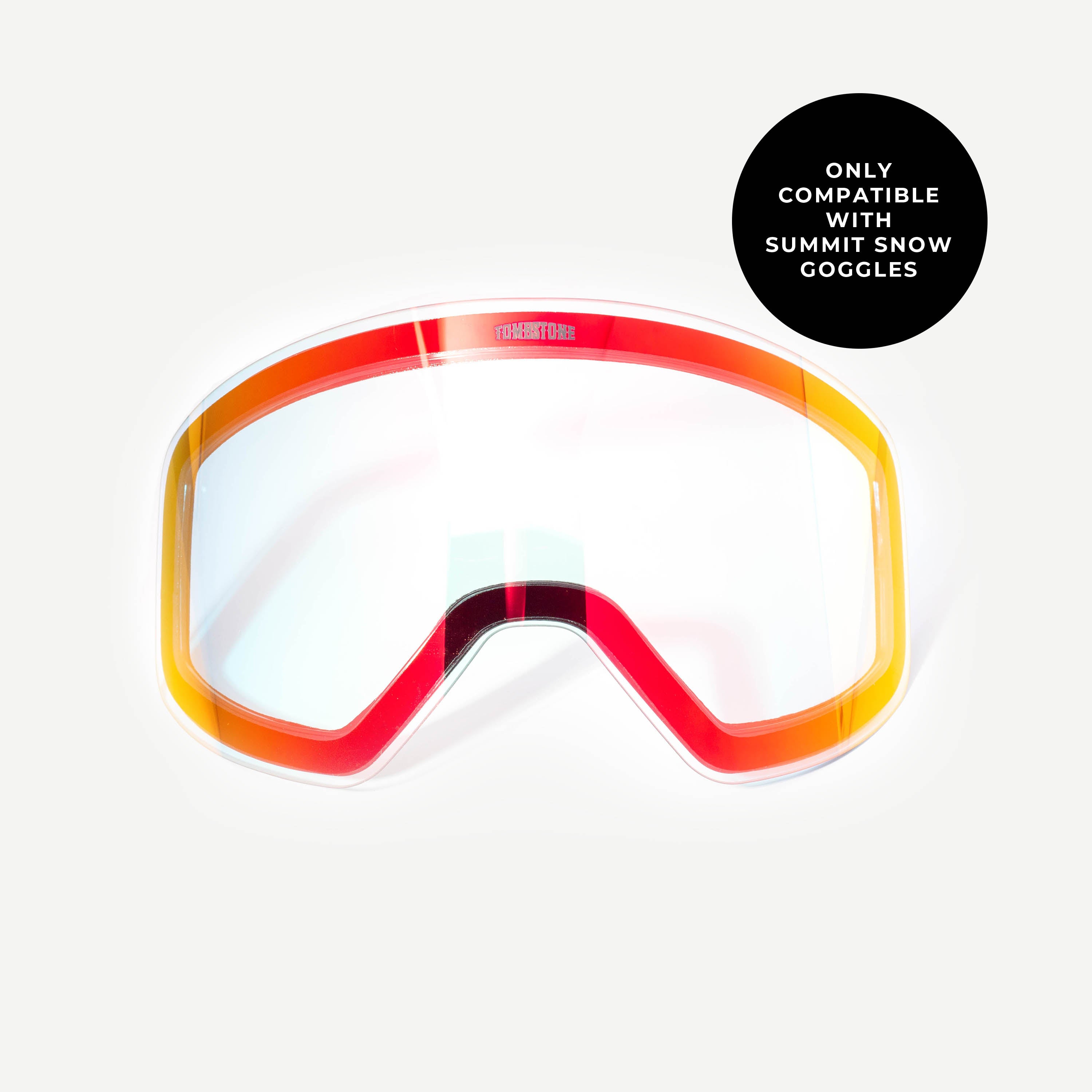Low Light Lens - Red/Orange | Summit Snow Goggles – Tombstone Eyewear